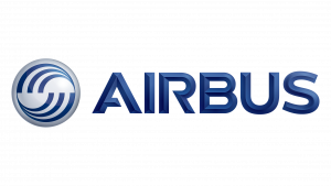Blue horizontal Airbus logo