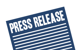 Icon of press release in blue