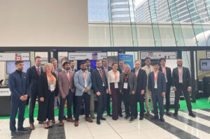 KIT-AR at IDEX 2023, photo with the members of Cohort 4 of Aerospace Xelerated accelerator