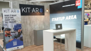 KIT-AR's stand at Hannover Messe, in the Startup area